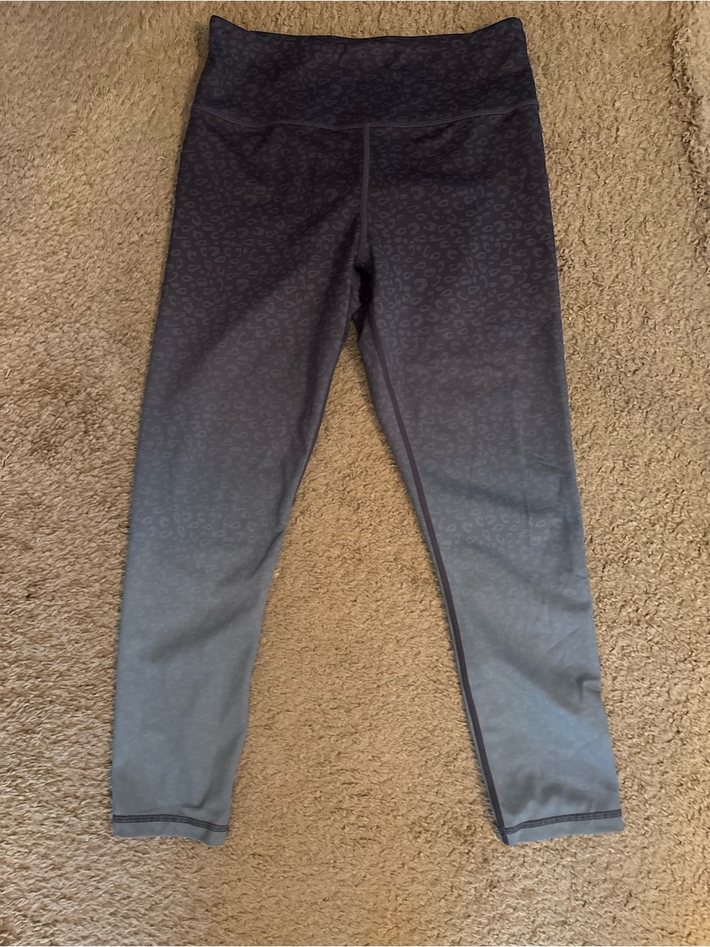 ZYIA women’s ' Ombre Gray Leopard Leggings